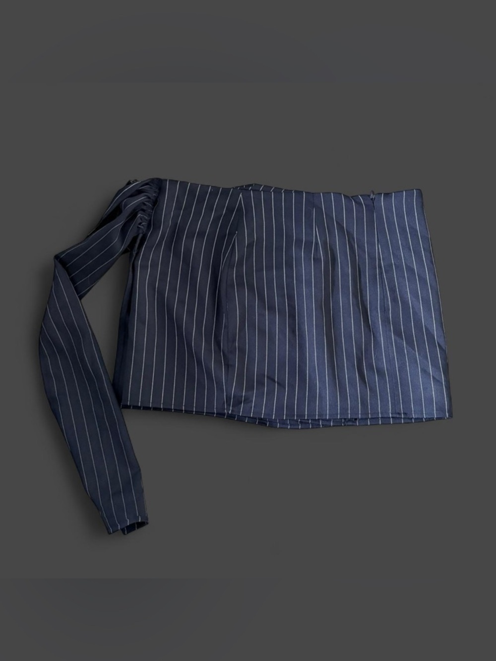 LIONESS HILLS MINI SKIRT NAVY PINSTRIPE size small - Picture 2 of 8